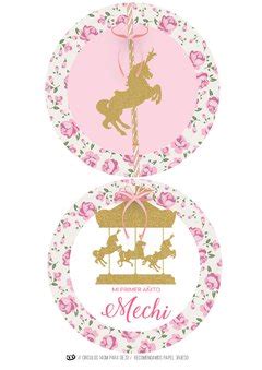 Kit Imprimible Carrousel Shabby