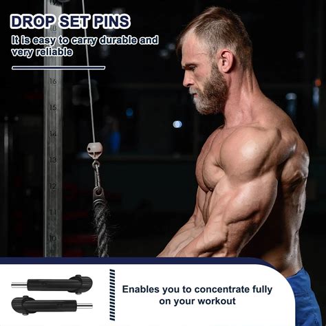 Drop Set Pins Gym Decrease Reduce Increase Extend Strack Weight Pin