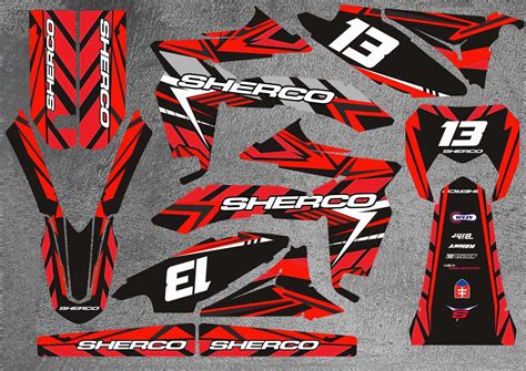 Kit D Co Sherco Sm Karem Rouge Kitdeco Moto Fr