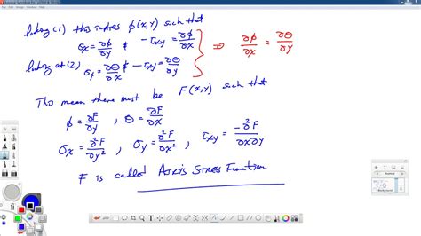 Theory Of Elasticity Lecture Airy S Stress Function Youtube