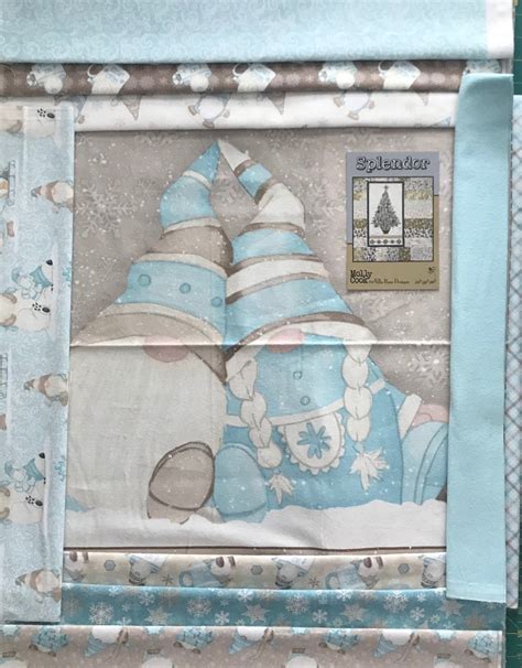 I Love Sn Gnomies Flannel Quilt Kit By Shelly Comiskey For Etsy