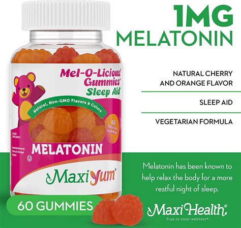 Melatonin Gummies for Kids - 1mg Chewable Melatonin Gummy - Restful ...