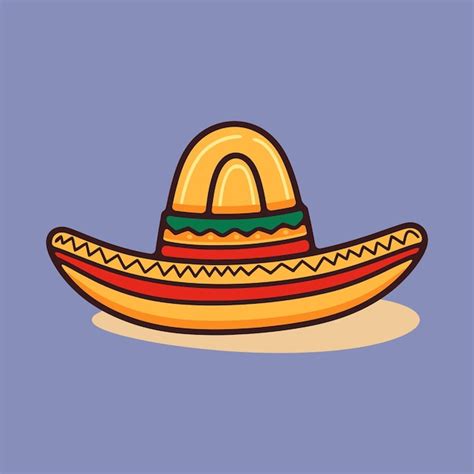 Premium Vector Cute Mexican Hat Sombrero Icon