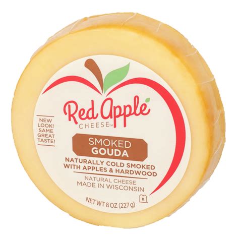 Red Apple Cheese Apple Smoked Natural Gouda Oz Round Walmart