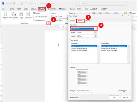 Cara Mengatur Ukuran Kertas Di Microsoft Office Word