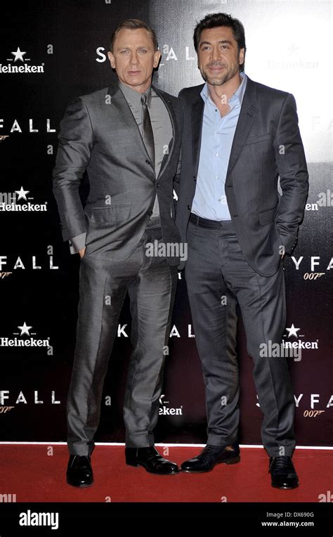 Daniel Craig And Javier Bardem Skyfall Premiere In Madrid Arrivals