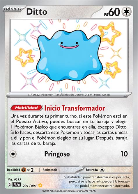 Ditto Destinos De Paldea Trading Card Game Pok Mon Project