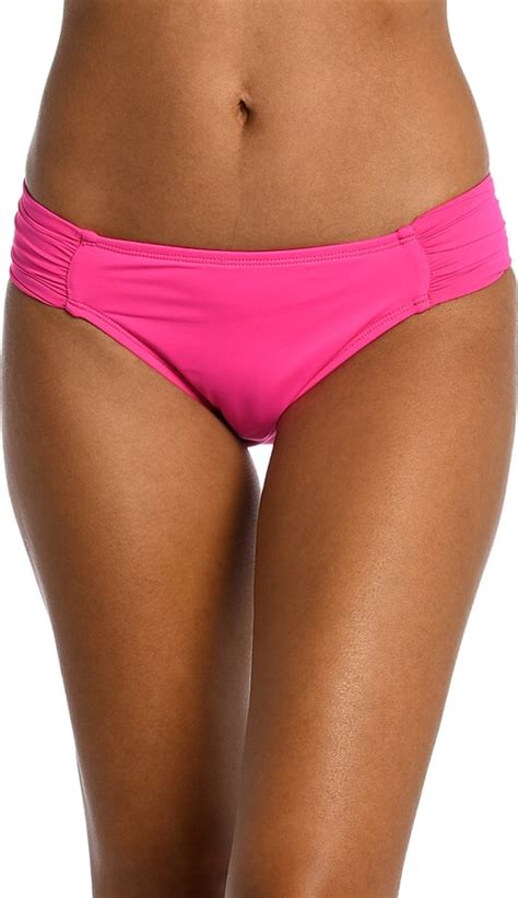 La Blanca Island Goddess Side Shirred Bikini Bottoms Shopstyle Swimwear