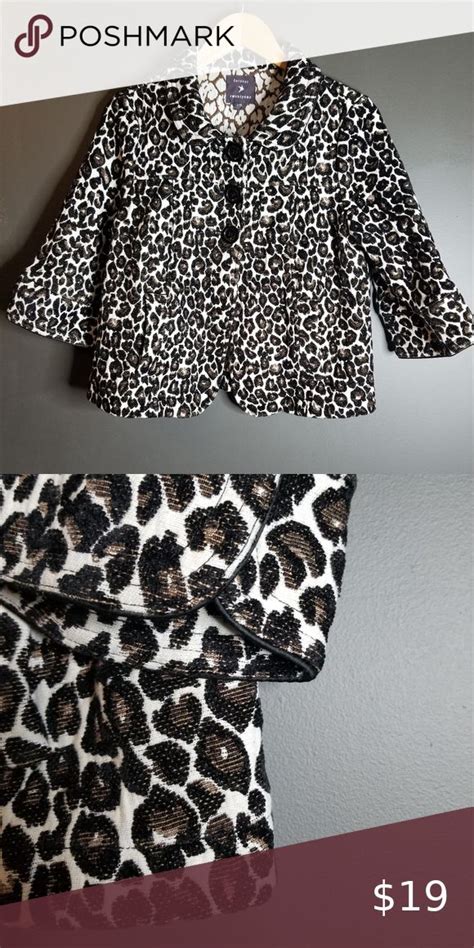 Leopard Print Cropped Jacket