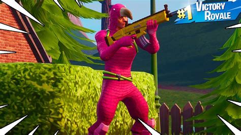 New King Flamingo Skin Gameplay In Fortnite Battle Royale Youtube