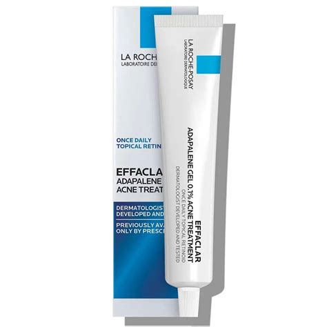 La Roche Posay Effaclar Adapalene Gel 0.1% Acne Treatment ...