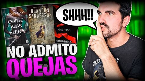 10 LIBROS de los que NO acepto CRÍTICAS YouTube