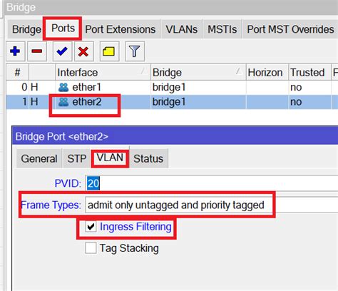 Understand And Configure Ingress Filtering On The MikroTik Switch