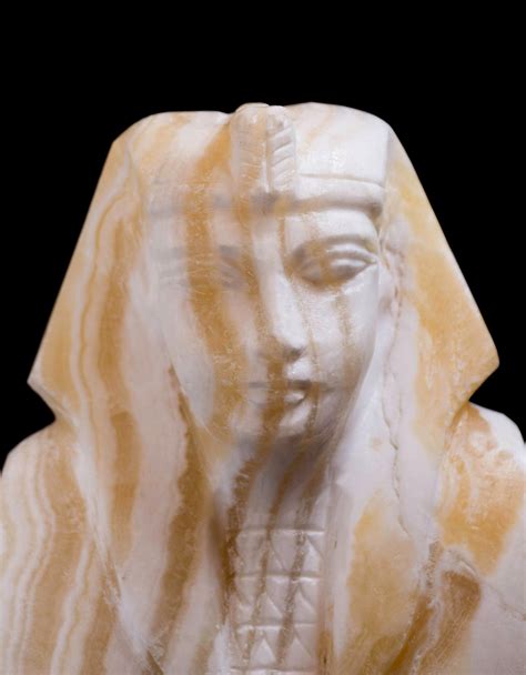 Alabaster Stone Egyptian Sculpture Bast Pierre Raphia Etsy