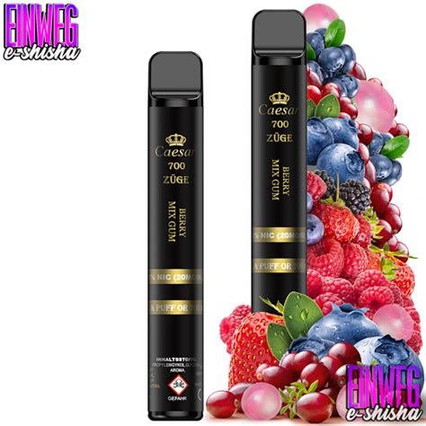 Caesar Vape Berry Mix Gum Z Ge Nikotin Mg E Zigarette