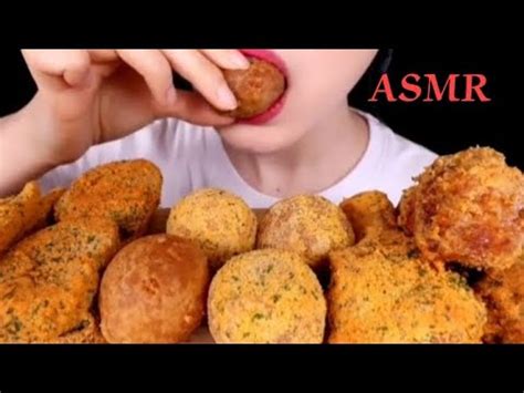 Asmr Bburinkle Fried Chickens Cheese Ball Menbosha Fries Mukbang