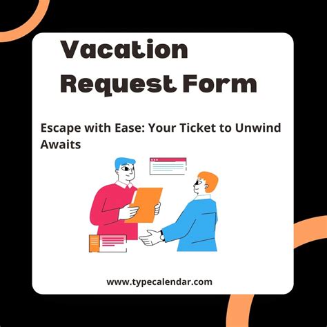 Free Printable Vacation Request Form Template Request Time Off With Ease