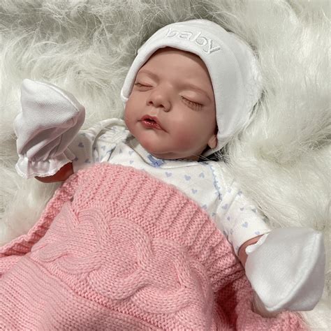 45CM Finished Reborn Baby Doll Sam Already Painted Soft Touch 3D Skin