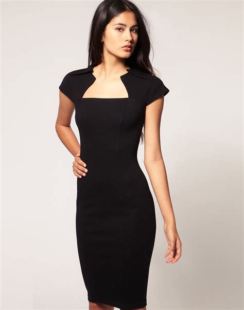 A Classy Black Dress Is Always In Asos Black Dress Black Pencil Dress