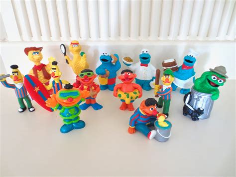 Vintage Sesame Street Characters From 1980s 1990s Jim Henson Etsy