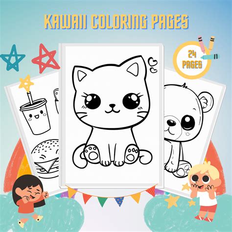 Coloriage Kawaii Amusantes Imprimer Et En Ligne Gratuites