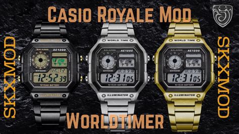 SKXMOD Modding Kit Casio Royale Worldtimer AE 1200 YouTube