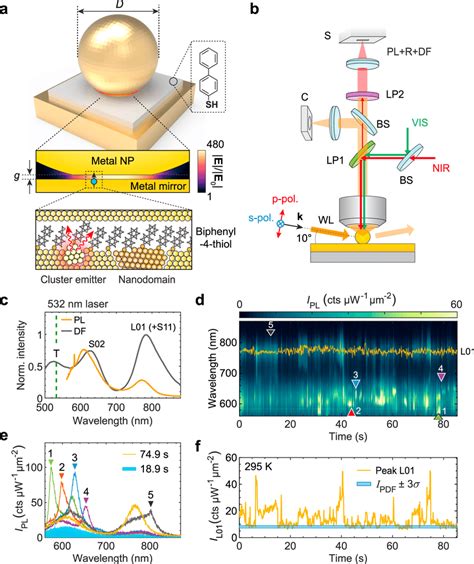 Blinking Of Metal Photoluminescence Pl In A Single Nanojunction A