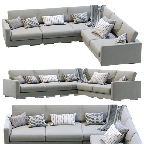 Flexform Magnum L Shaped Sofa 179901 3d Model Download 3d Model Flexform Magnum L Shaped