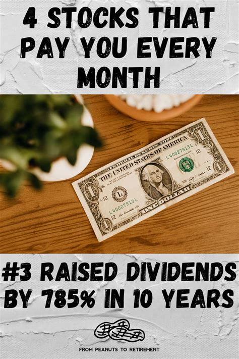 4 Stocks For Passive Income That Pays Dividends Every Month