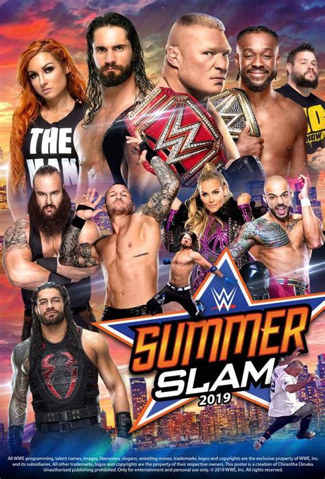 Wwe Summerslam 2019 Poster By Chirantha On Deviantart Worstelen