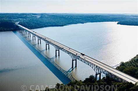 Aerialstock Aerial Of Interstate Bridge Over The Susquehanna River