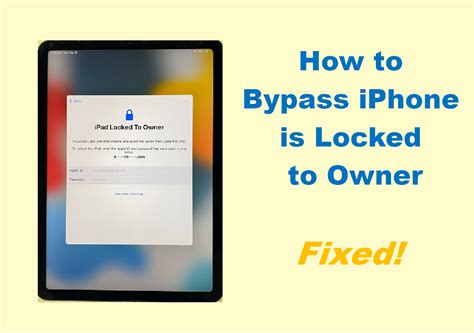 How To Bypass IPhone Is Locked To Owner EaseUS