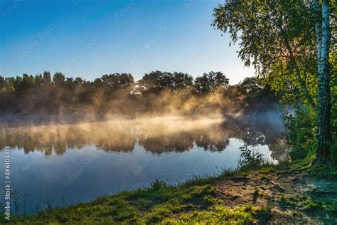 Jezioro O Poranku Stock Photo Adobe Stock