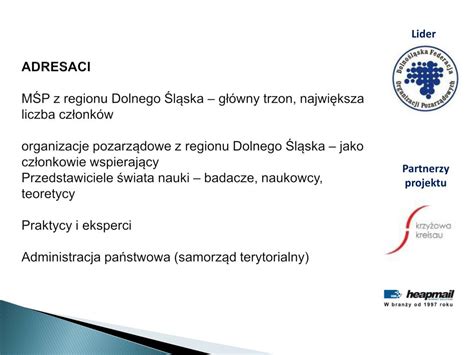 Ppt Wsp Praca Mi Dzysektorowa Projekt Na Rzecz Odpowiedzialnego