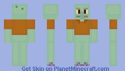 Squidward Minecraft Skin