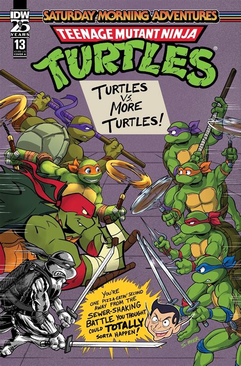 It's a crossover clash in TMNT: SATURDAY MORNING ADVENTURES #12