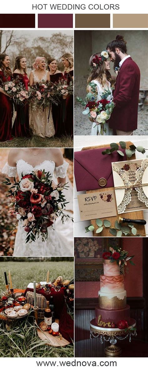 Burgundy Wedding Colors Ideas Shantell Dunne