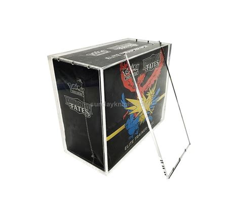 Pokemon Etb Magnetic Lid Acrylic Elite Trainer Box Protector Case Wholesale