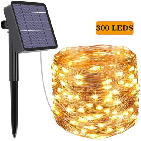 Solar Powered Rope Strip Lights Waterproof Garland Fairy Light Strings