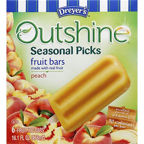 Outshine Fruit Bars Black Cherry 6 Ct Box Fruit And Juice Bars