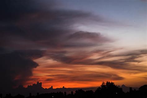 Giant dark cloud. Storm Clouds at Sunset abstract weather season. 5542978 Stock Photo at Vecteezy