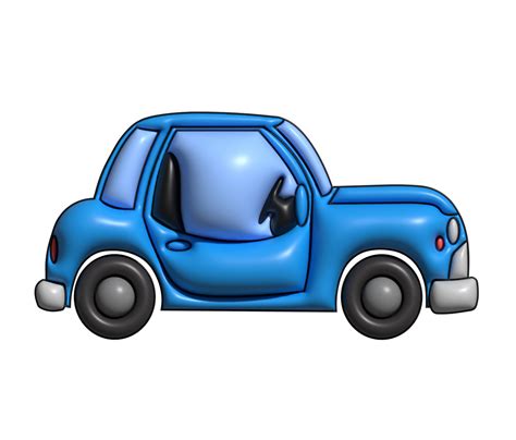 Free Car small cartoon side. 3d illustration 3d render 19632868 PNG ...