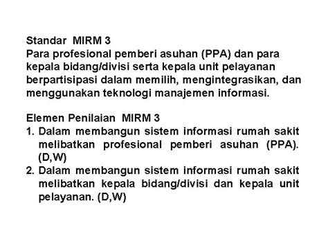 MANAJEMEN INFORMASI DAN REKAM MEDIK MIRM MANAJEMEN INFORMASI