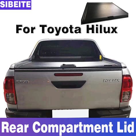 For Toyota Hilux Pickup Truck Tonneau Bed Cover Rear Compartment Lid