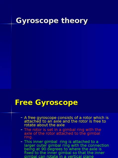 Understanding Gyroscopic Theory A Comprehensive Explanation Of Free