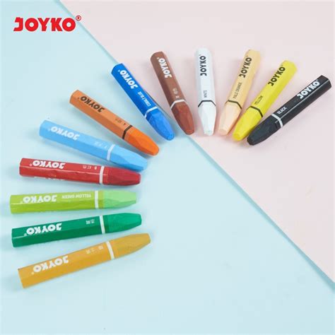 Jual Crayon Krayon Minyak Oil Pastel Joyko OP Isi 12 18 24 Dan Isi 48