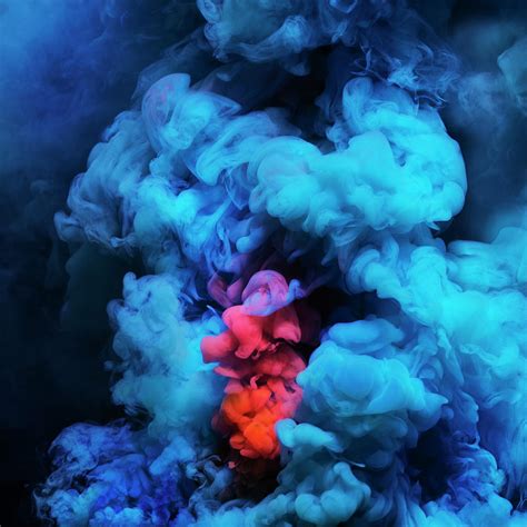 Coloured Smoke Mixing In Dark Room Photograph By Henrik Sorensen Fine