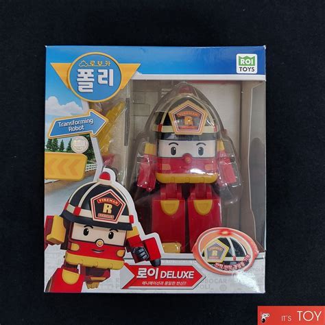 Robocar Poli Deluxe Poli Roy Amber Helly Big Size Transforming Robot