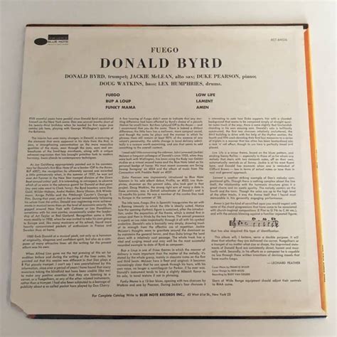 Yahoo Donald Byrd Fuego Us Blue Note Records Jac