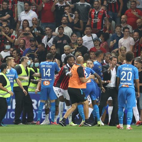 Ligue 1 Nice et l OM devront rejouer le match à huis clos et sur